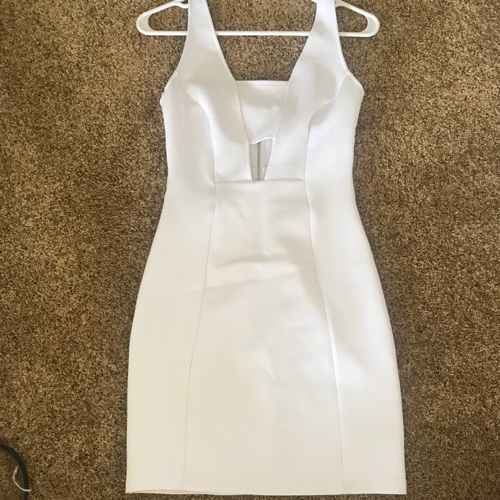 White TopShop mini dress
